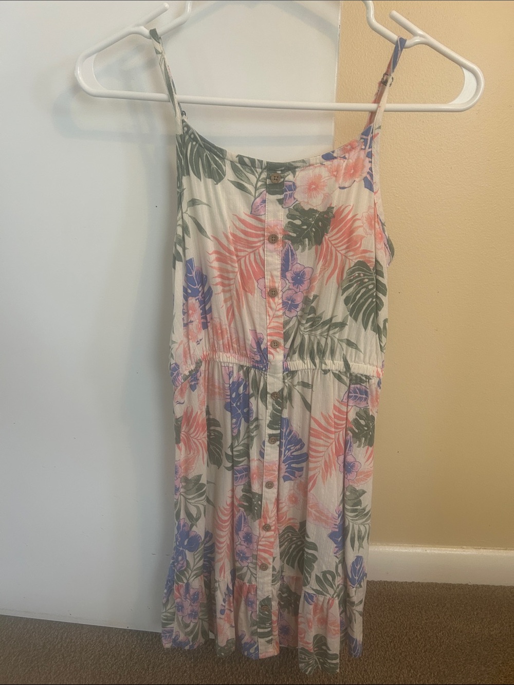 SO Floral Maxi Dress in Green and Pink